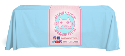 Full Printed Table Runner for Arcade Kitty Co