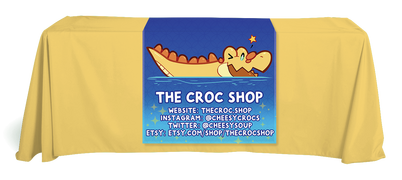 Full Printed Table Runner for The Croc Shop Full Printed Table Runner for The Croc Shop